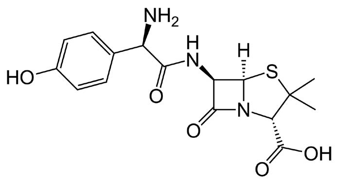 Amoxicillin USP Chemical Structure