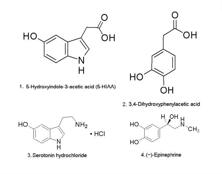 Chemical Structures Serotonin